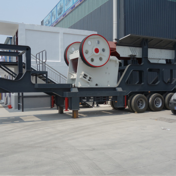 Portable Mobile Jaw Crusher with Vibrating Screen PE57