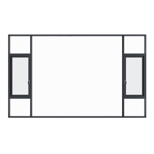 Janela de batente de alumínio resistente de 1,8 mm
