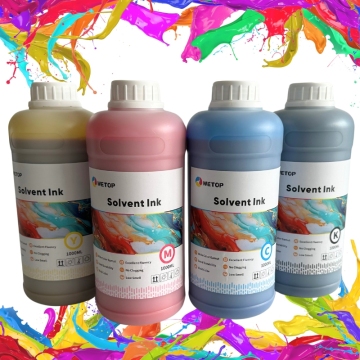 หมึกตัวทำละลาย Konica และหมึกที่ใช้น้ำสำหรับ Mimaki Allwin และ Konica KM 512i 30PL