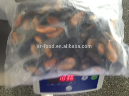 IQF Half shell blue mussel