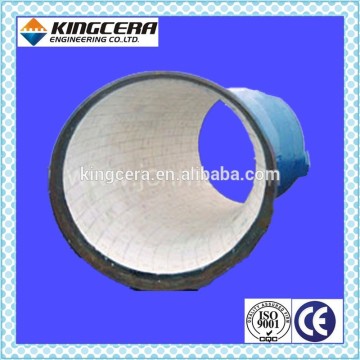 Power station coal conveying alumina lining tiles lined wear resistant steel tube