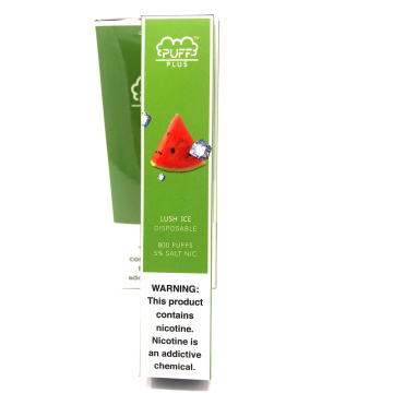 Disposable Electronic Cigarette Puff Plus 800 Puffs