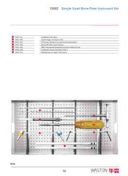 Simple Small Bone Plate Instrument Set