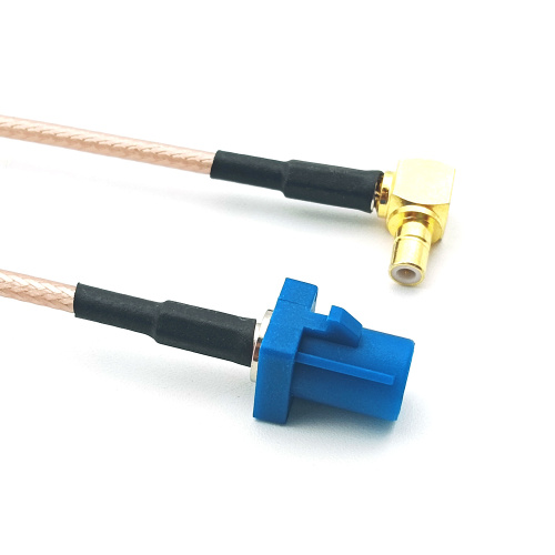 Fakra Male to Right Angle SMB Coaxial Cable