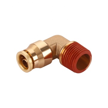 Elbow DOT Brass Push to Connect NPT Fittings for Truck Trailers Air Systems