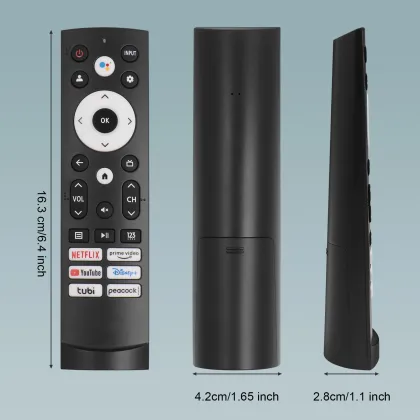 Infrared TV Remote Compatible with All Hisense 4K ULED HD/UD Android Smart TV