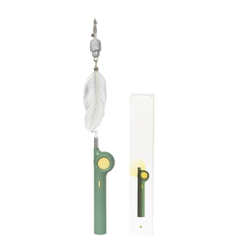 Mofesipi Cat Teaser Stick com varinha retrátil e lâmpada LED