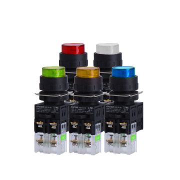 Kacon K22-27ハイボタンスイッチ24V LEDセルフリセット10A 250V