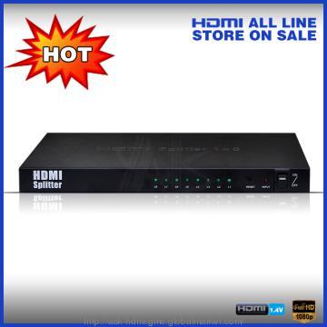 promotion one in eight out HDMI Splitter 1x8 1080p