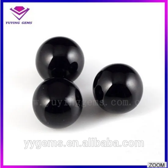 Hot Sale Good Polished Black Agate Ball Onyx Gemstone Beads for Making Bracelets