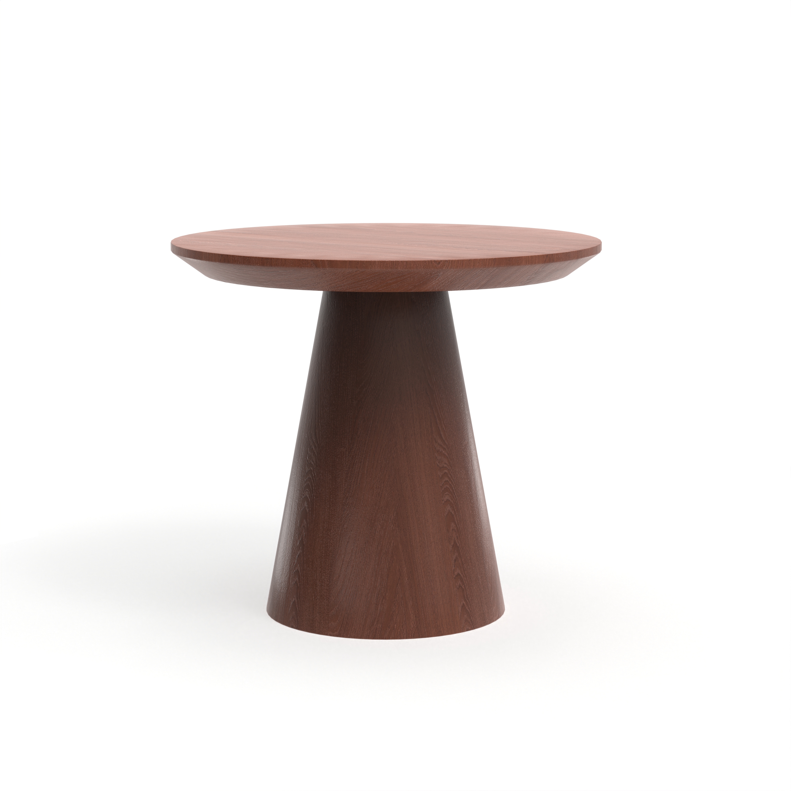round wooden end table