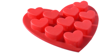 100% Food Grade Silicone Heart Cake Mould