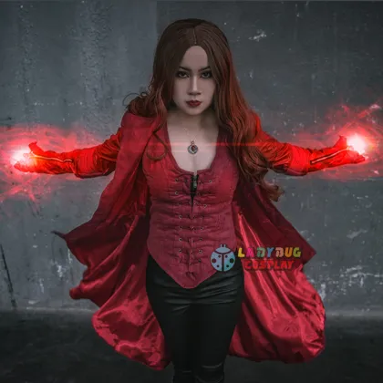 Marvel Wanda Maximoff Scarlet Witch Cosplay Costume