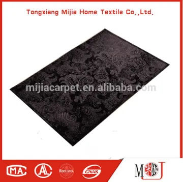 economical machine Washable 100% polyester Soft Embossed Floor rug carpet matME-07