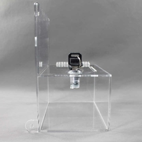 Plastic lock menoy storage collection acrylic box
