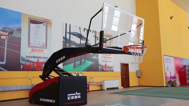 Premium Electric Controlled Folded Basketball Hoop Stand