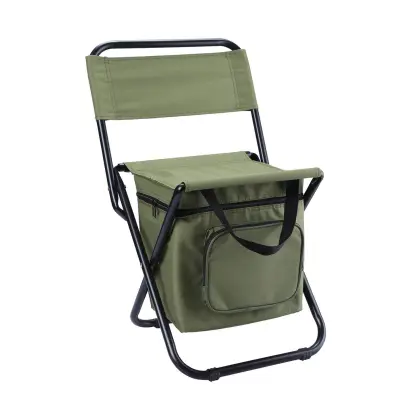 Iron Outdoor Camping Chairs Portable Outdoor Folding Ice Pack Chair Recreational Fishing Chair