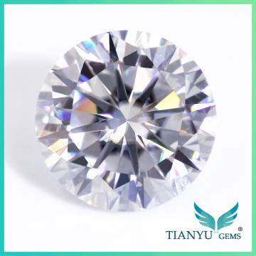 whoesale synthetic diamond Round cut colorless DEF 3 carat hardness scale 9.25 moissanite