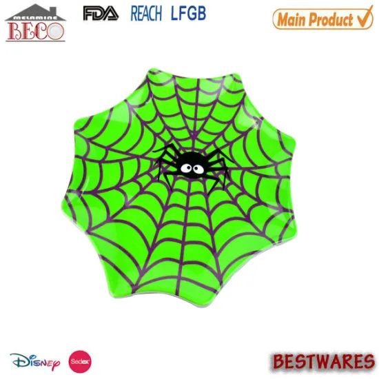 2015 Halloween spider melamine plate