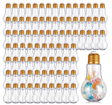 LED Flashing PET Light Bulb Plastic Drinking Cup - 300ml, 400ml, 500ml