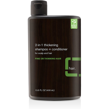 Ready to Ship 2-in-1 Thickening Shampoo and Conditioner for Fine and Thinning Hair - Organic Herbal Natural Men's Hair Care