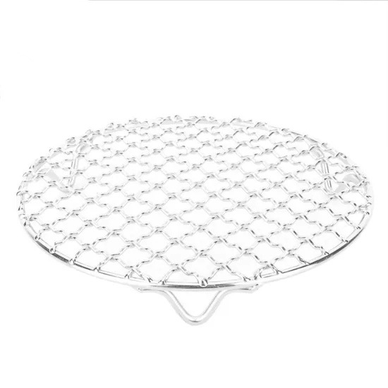 Round Stainless Steel Charcoal Barbecue Grill Grid Grate