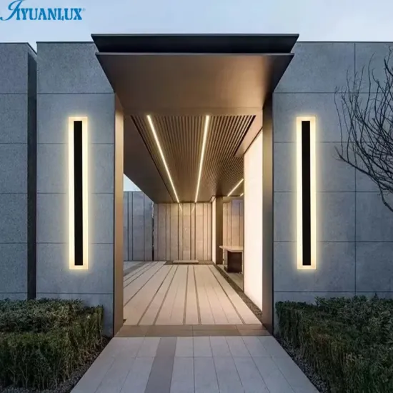 Modern Aluminum Home Wall Light with Warm White 3000K LED: Outdoor Linear Strip Wall Lamp