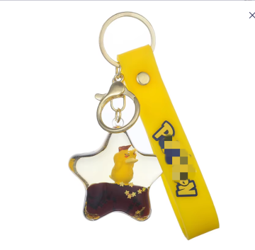 Portable Cartoon Anime Duck Keychains and Drink Bottle Pendants for Women and Girls