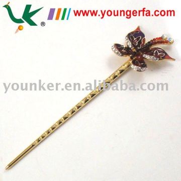 China Retro Style Butterfly Rhinestone Hair Pins,For Retail (470501)