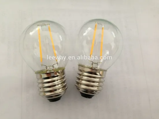 Warm white g45 led filament bulb 2w with cusomzied brand