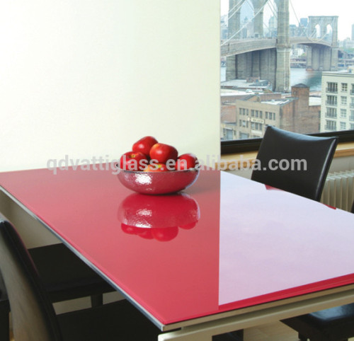 Colored glass table top, non fading color glass,cut to sizes back painted glass