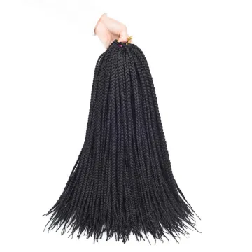Goddess Ombre Short Single Hair Box Braids Extensions Crochet Synthetic Hair Extension