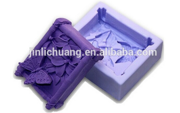 Eco-friendly material square butterfly silicone soap mold