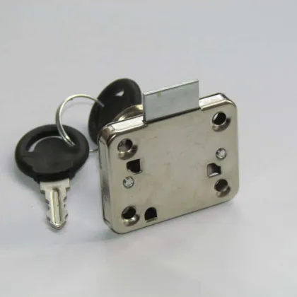 101 Nickel-Plated Drawer Lock for File Cabinet