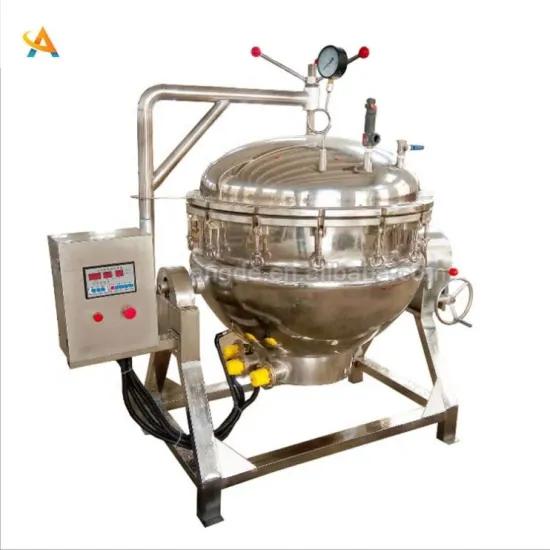 Double Jacket Kettle with Agitator for Electric Steam Heating of 500L Syrup, Meat, Sugar, or Honey