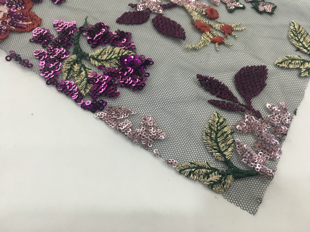 Paillette Embroidery Fabric