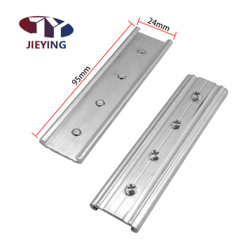 Jieying Factory Price Aluminum Alloy Curtain Rod Connector 24mm