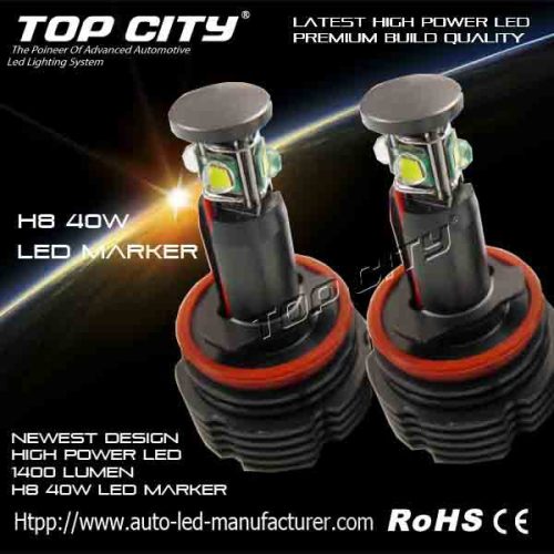 High lumen T6 led chip 1400lm 40W H8 led marekr latest car accessories