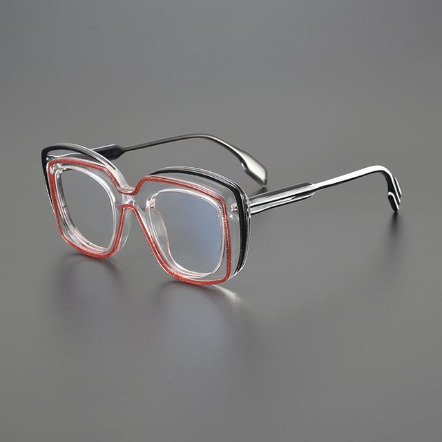 Custom Round Thick Eyeglasses Acetate Optical Frame