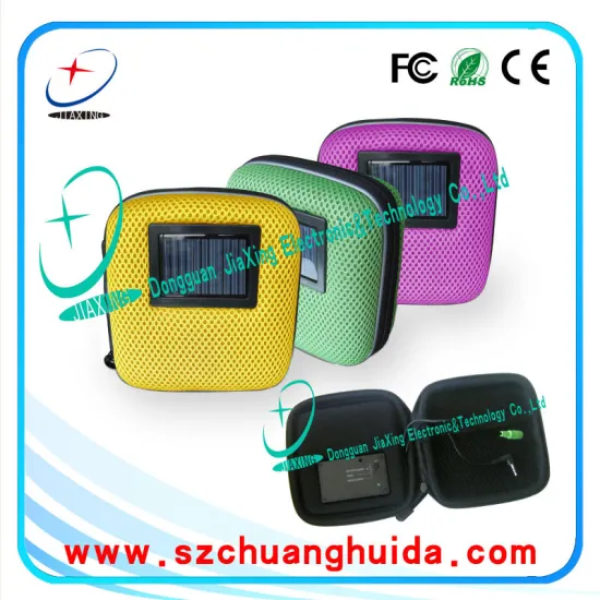 Rechargeable solar speaker with charge from solar energy