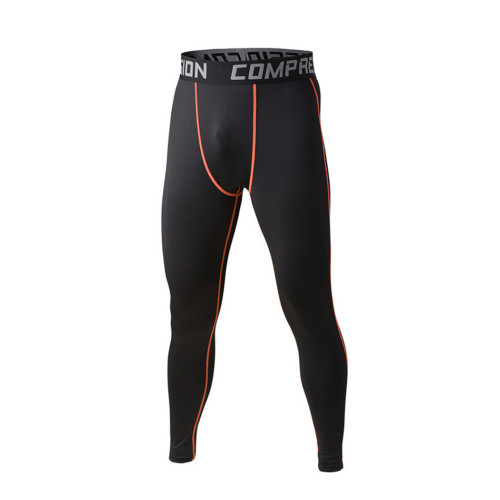 New design men Soft Textile compression fitness gym tights