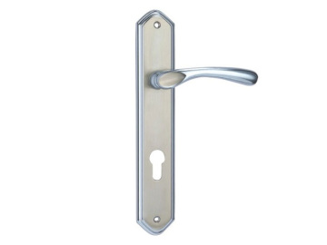 Zamak Mortise Lock Door Handle With Long Plate