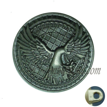 fashion gun metal custom sewing shank buttons for uniform coat