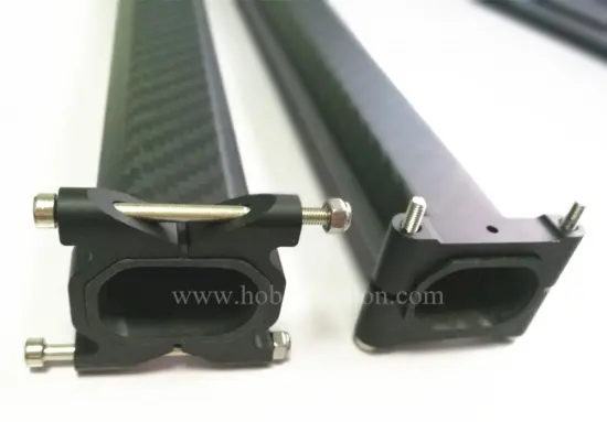 CNC Octagon carbon fiber small tube aluminum clamp