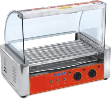 Best Price Stainless Steel 5-Roller Hot Dog Steamer & Toaster Machine