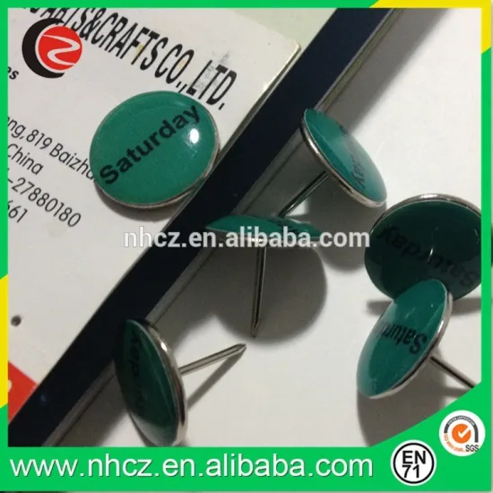 Saturday Shaped Customs Push Pin