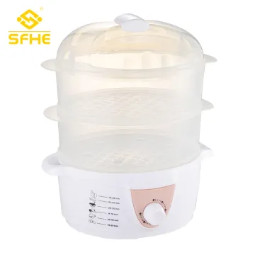600W Big And Small Bowls Food Steamer