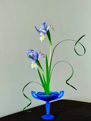 Premium Iris Foliage in Vibrant Green Shades