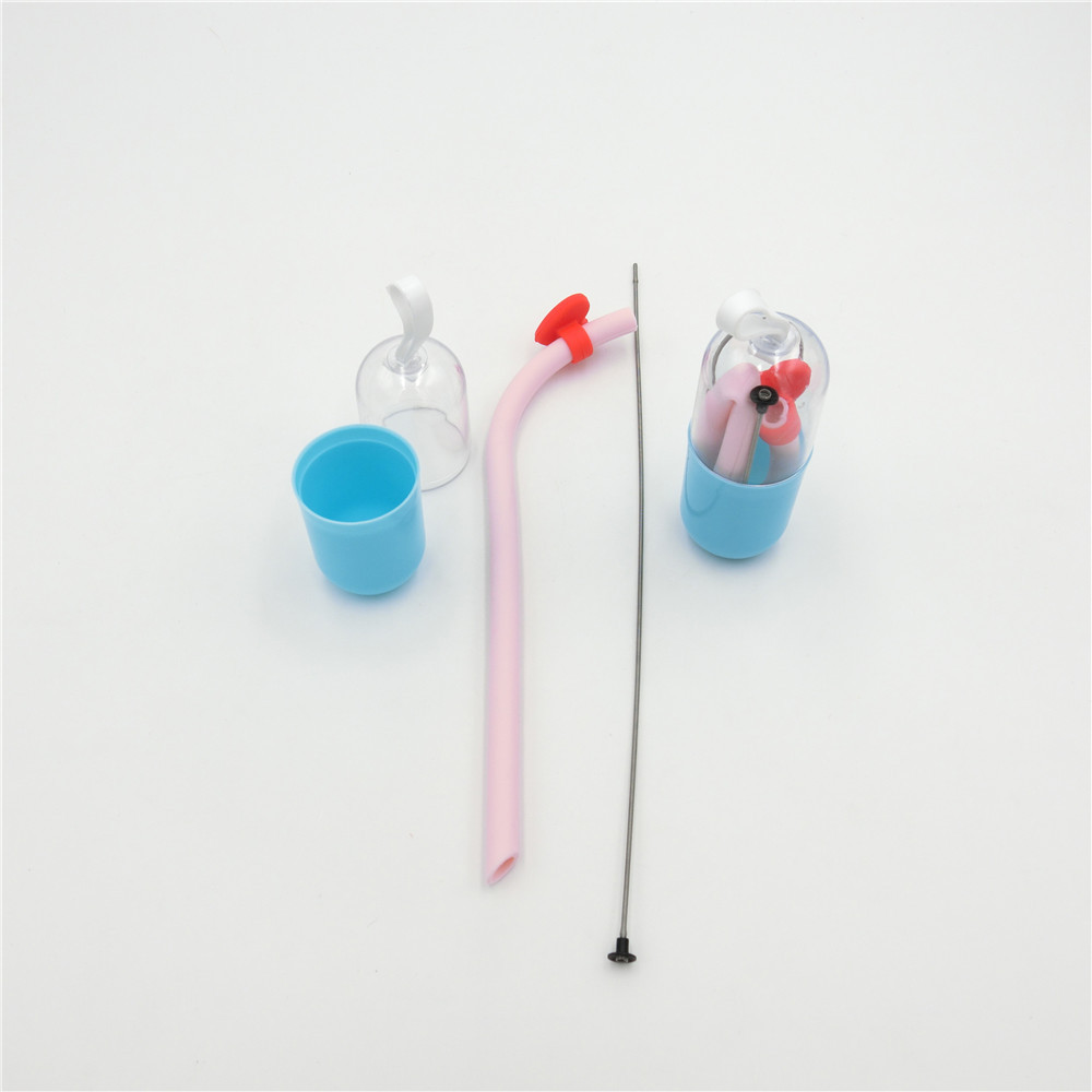 plastic portable silicone straw lids