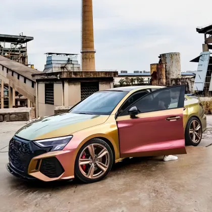 Platinum Honey Lime Car Wrap